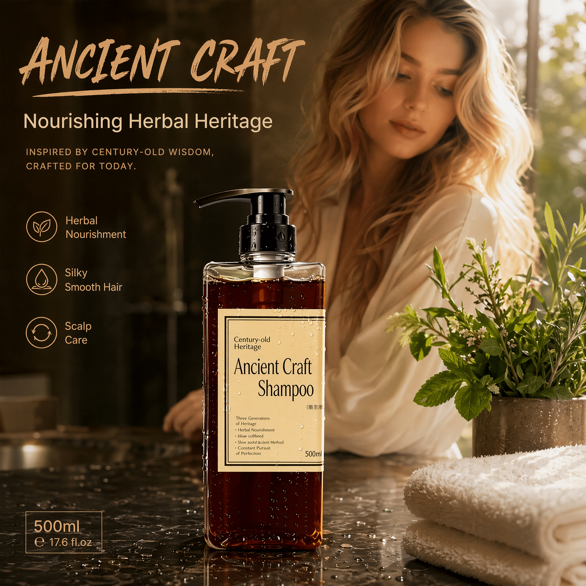 Buy 2 of herbal shampoo on sale - Natural plant formula | Moss - Moss