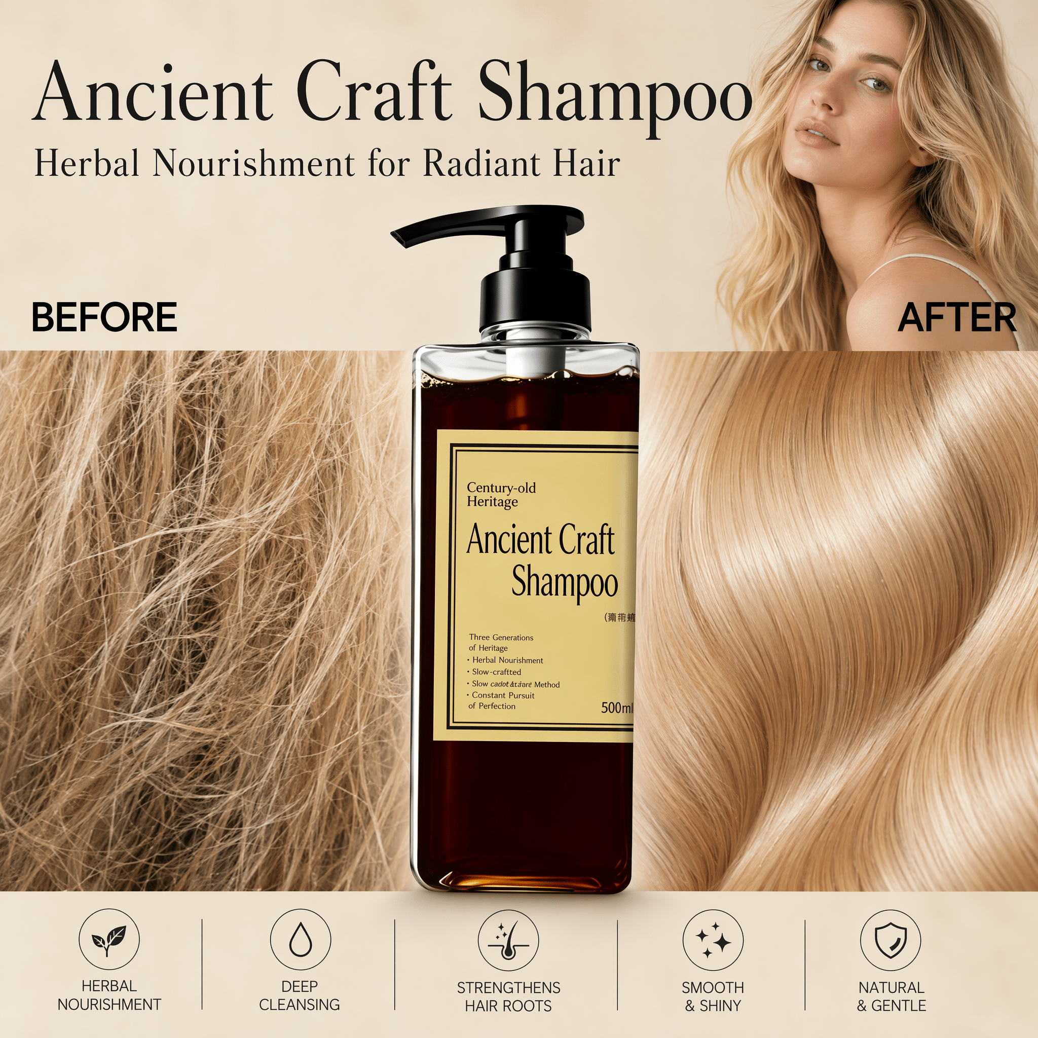 Buy 2 of herbal shampoo on sale - Natural plant formula | Moss - Moss